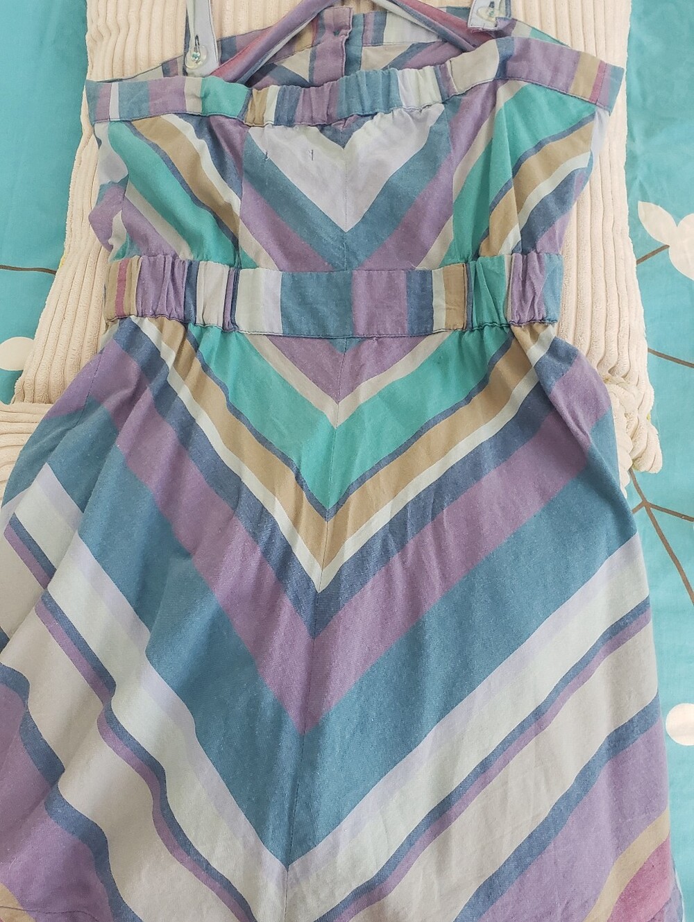 Striped Button-Front Sundress with Pockets - Multicolor - Picture 2 of 3